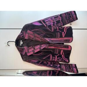 Women's Embroidered Velvet Jacket Blazer